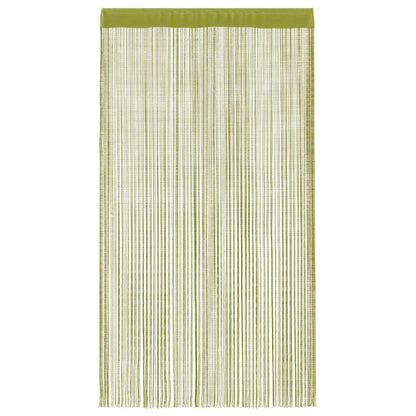 vidaXL String Curtains 2 pcs 140x250 cm Green