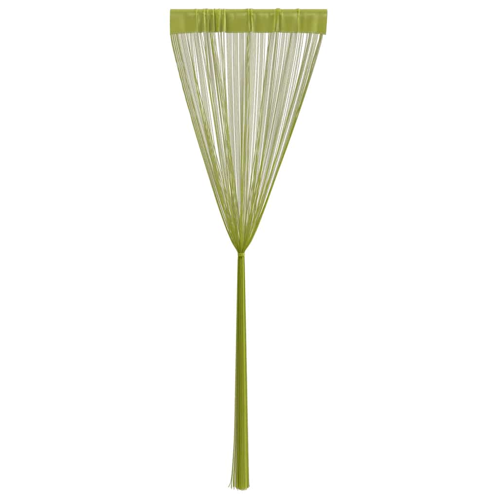vidaXL String Curtains 2 pcs 140x250 cm Green