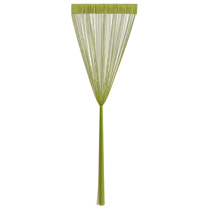 vidaXL String Curtains 2 pcs 140x250 cm Green