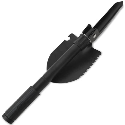 142228 vidaXL Folding Shovel Carbon Steel Black