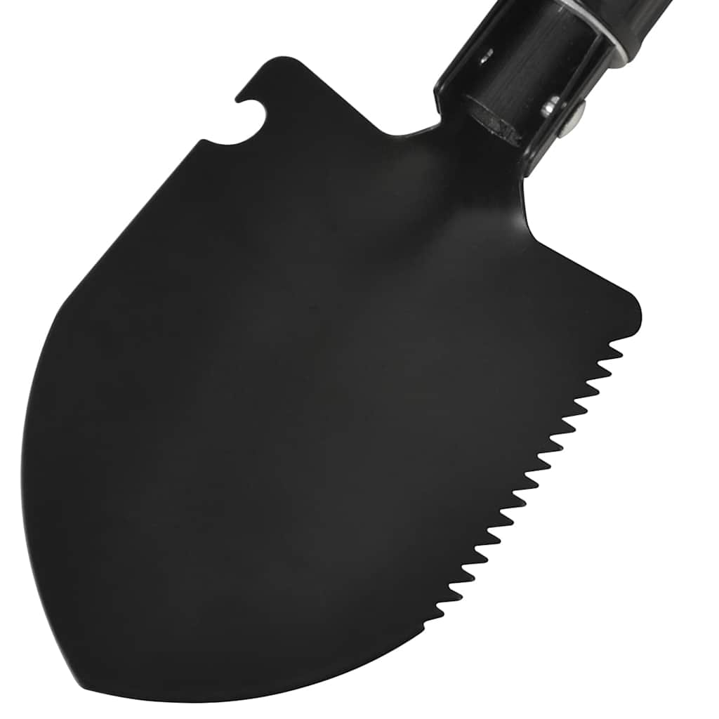 142228 vidaXL Folding Shovel Carbon Steel Black
