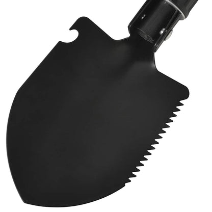 142228 vidaXL Folding Shovel Carbon Steel Black
