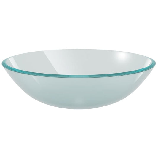 vidaXL Basin Tempered Glass 42 cm Frosted