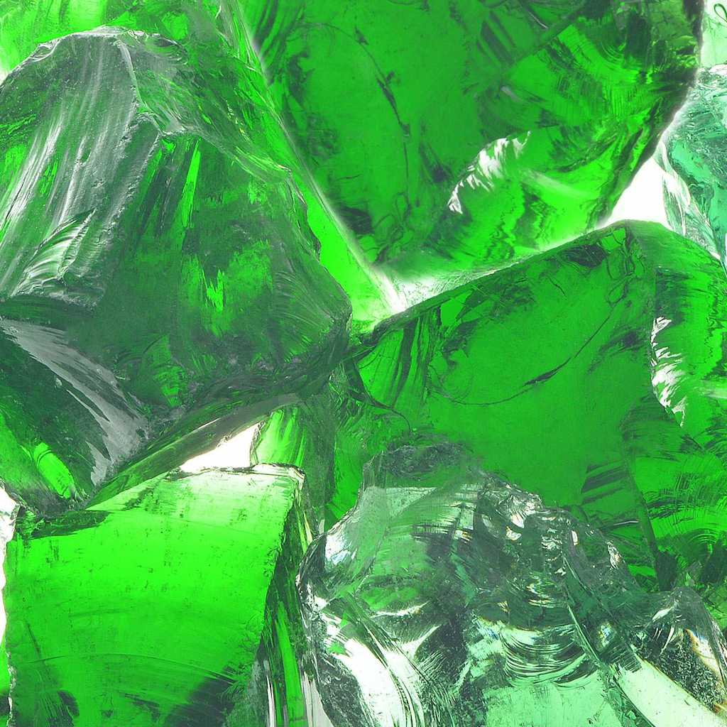 vidaXL Gabion Rocks Glass Green 60-120 mm 25 kg