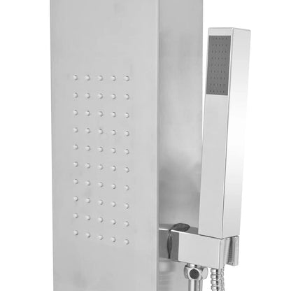 vidaXL Shower Panel System Stainless Steel Square