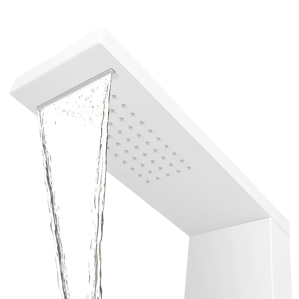 vidaXL Shower Panel System Aluminium Matte White