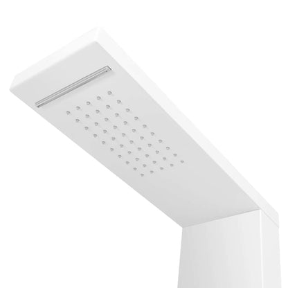 vidaXL Shower Panel System Aluminium Matte White