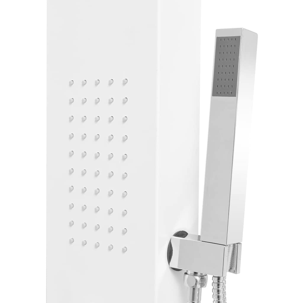 vidaXL Shower Panel System Aluminium Matte White