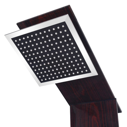 vidaXL Shower Panel System Glass Brown