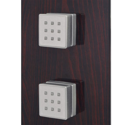 vidaXL Shower Panel System Glass Brown