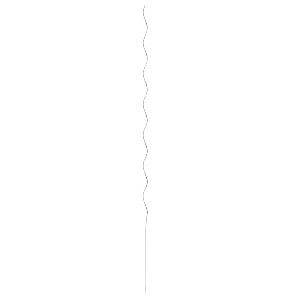 vidaXL 50 pcs Spiral Plant Supports 170 cm Galvanised Steel