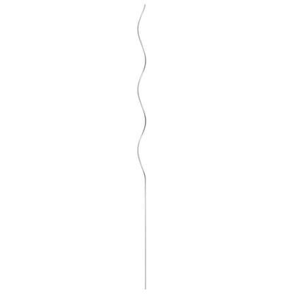 142416 vidaXL 50 pcs Spiral Plant Supports 110 cm Galvanised Steel