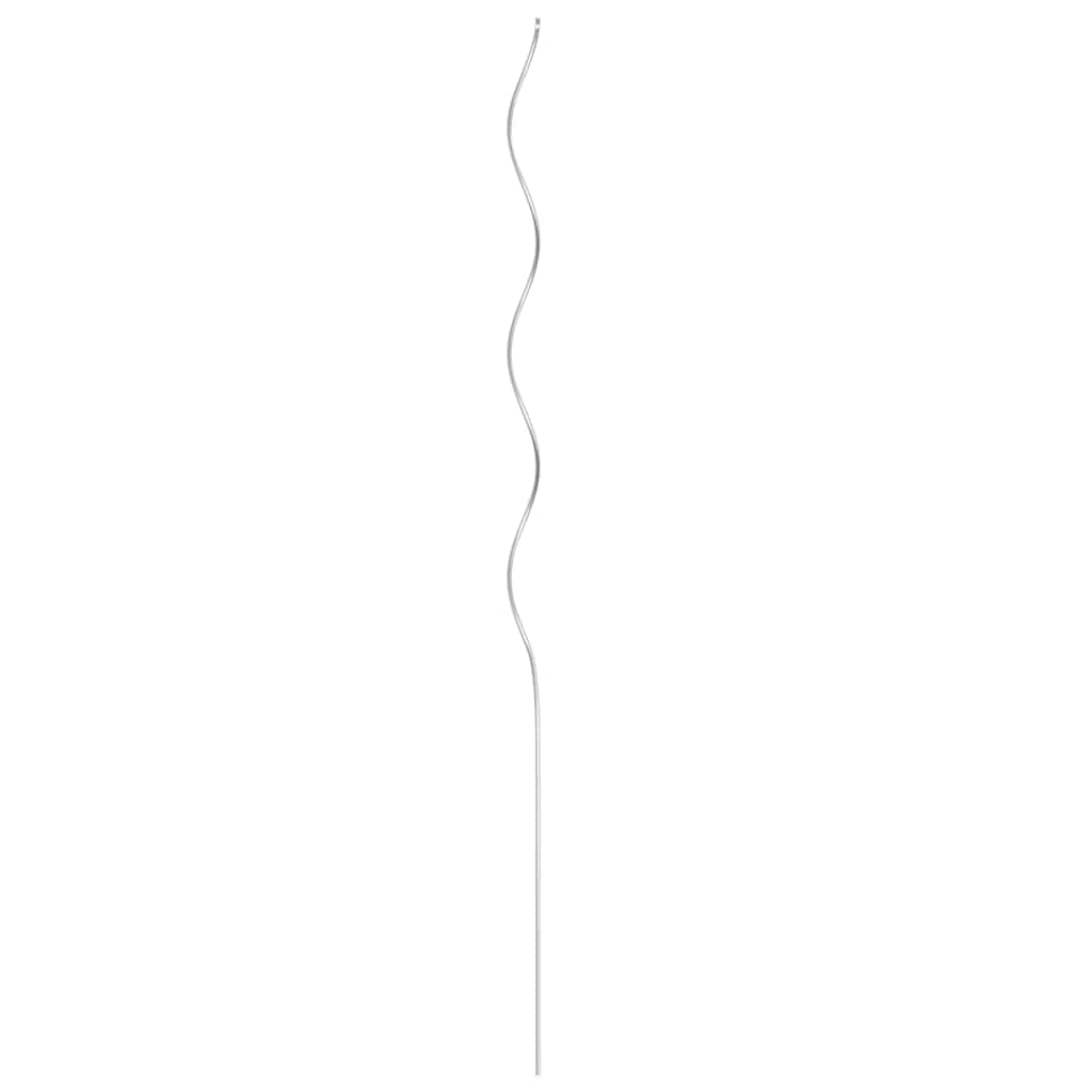 vidaXL 50 pcs Spiral Plant Supports 110 cm Galvanised Steel