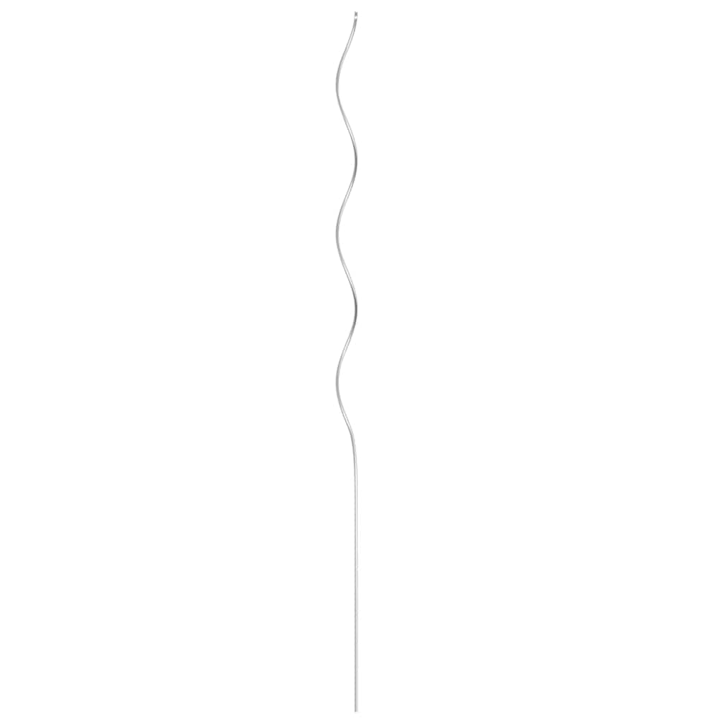 142416 vidaXL 50 pcs Spiral Plant Supports 110 cm Galvanised Steel
