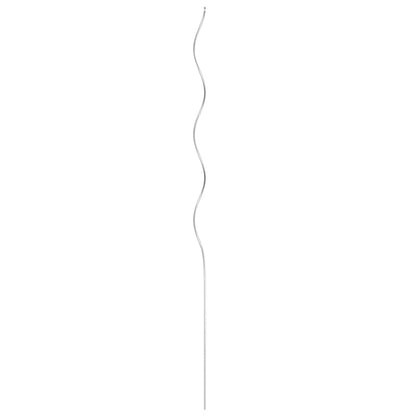 142416 vidaXL 50 pcs Spiral Plant Supports 110 cm Galvanised Steel