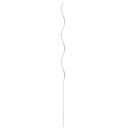 142416 vidaXL 50 pcs Spiral Plant Supports 110 cm Galvanised Steel