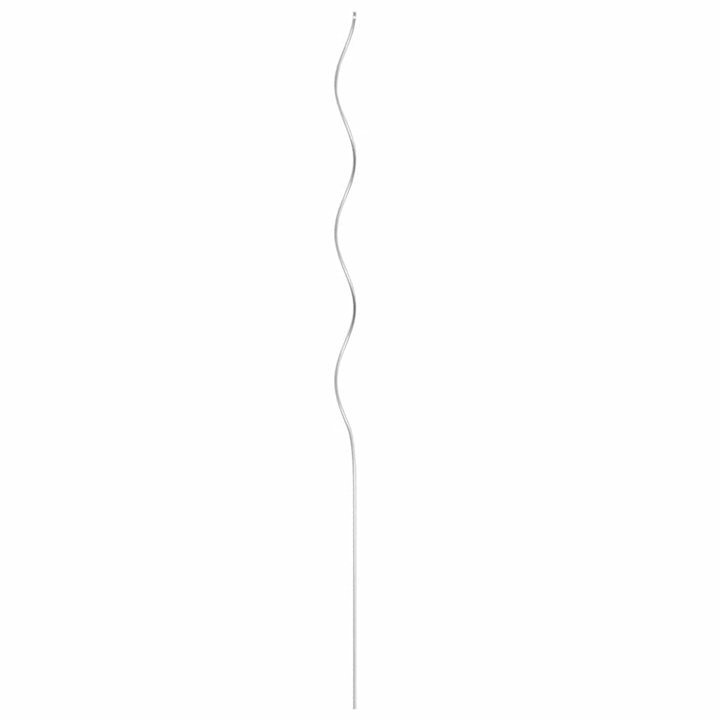 vidaXL 20 pcs Spiral Plant Supports 110 cm Galvanised Steel