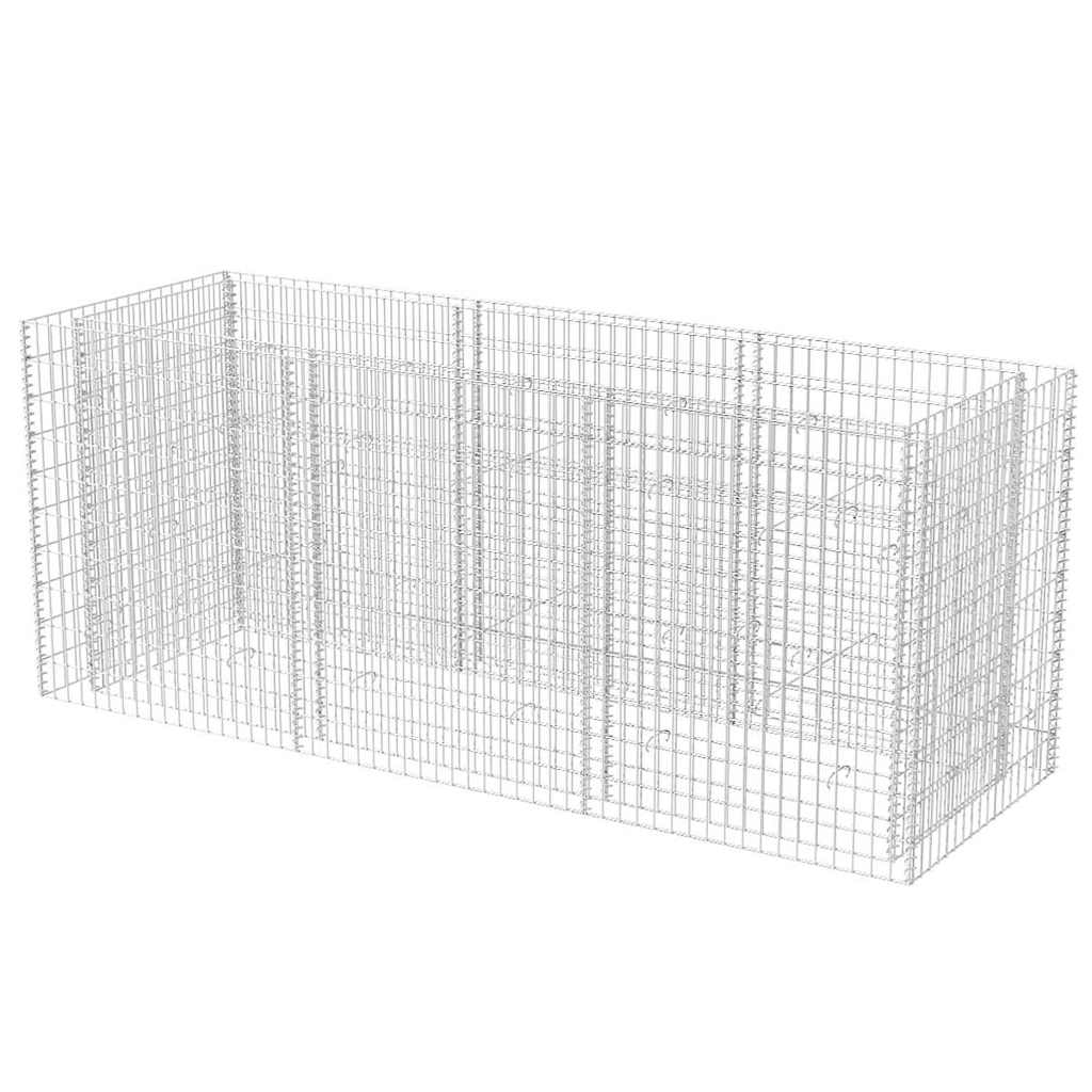 vidaXL Gabion Raised Bed Steel 270x90x100 cm