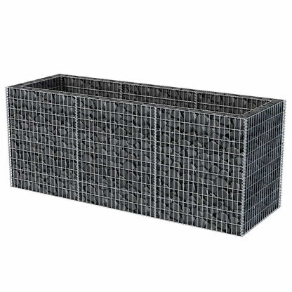 vidaXL Gabion Raised Bed Steel 270x90x100 cm