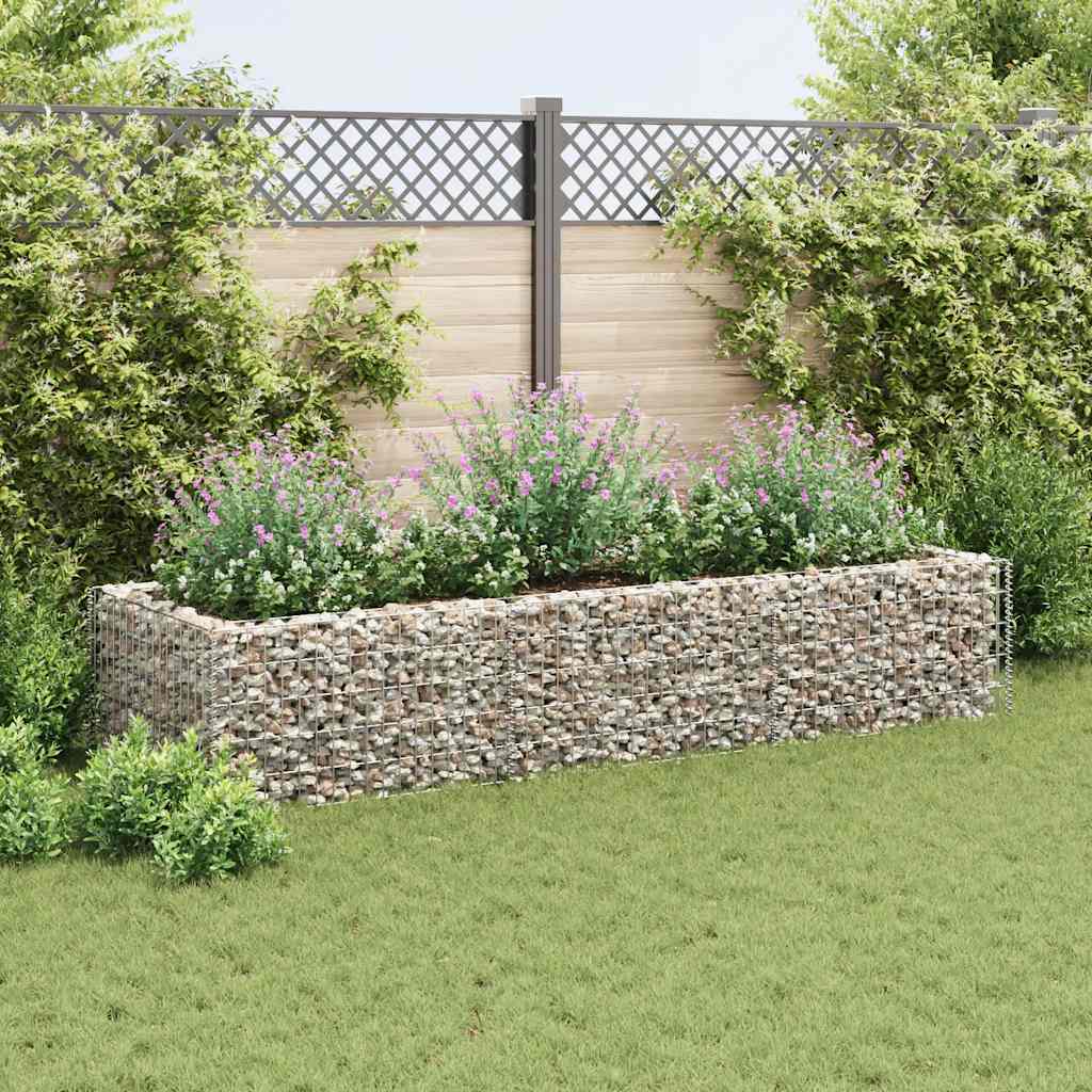 vidaXL Gabion Raised Bed Steel 270x90x50 cm