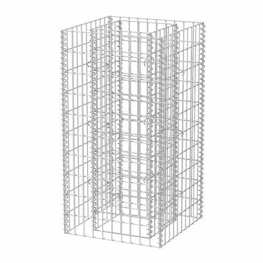 142557 vidaXL Gabion Raised Bed Steel 50x50x100 cm