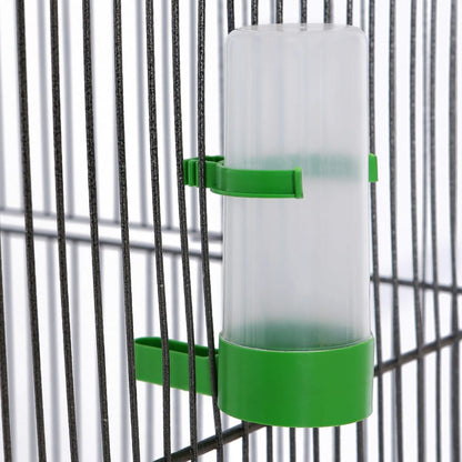 170409 vidaXL Bird Cage with Roof Black 66x66x155 cm Steel