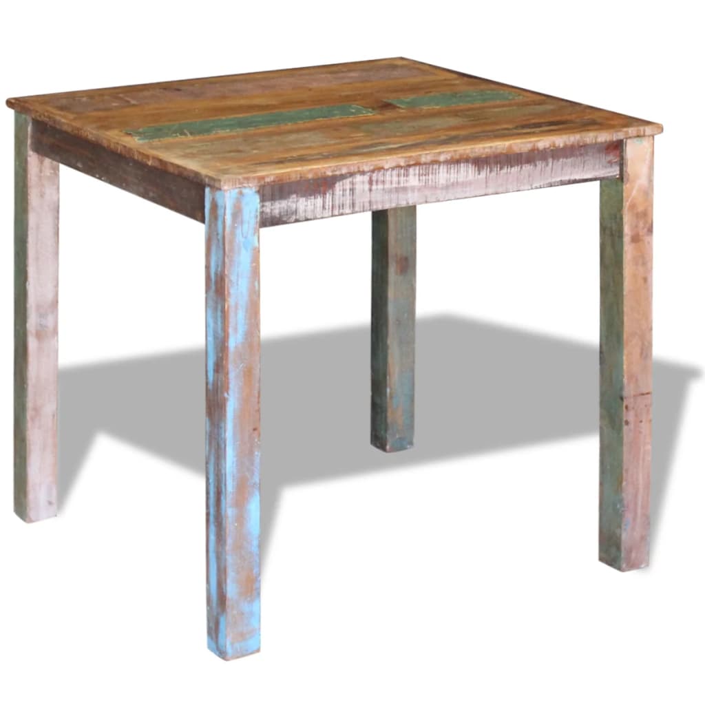 vidaXL Dining Table Solid Reclaimed Wood 80x82x76 cm