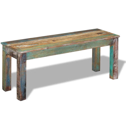 vidaXL Bench | Multicolour | Solid reclaimed wood | Medium | Durable