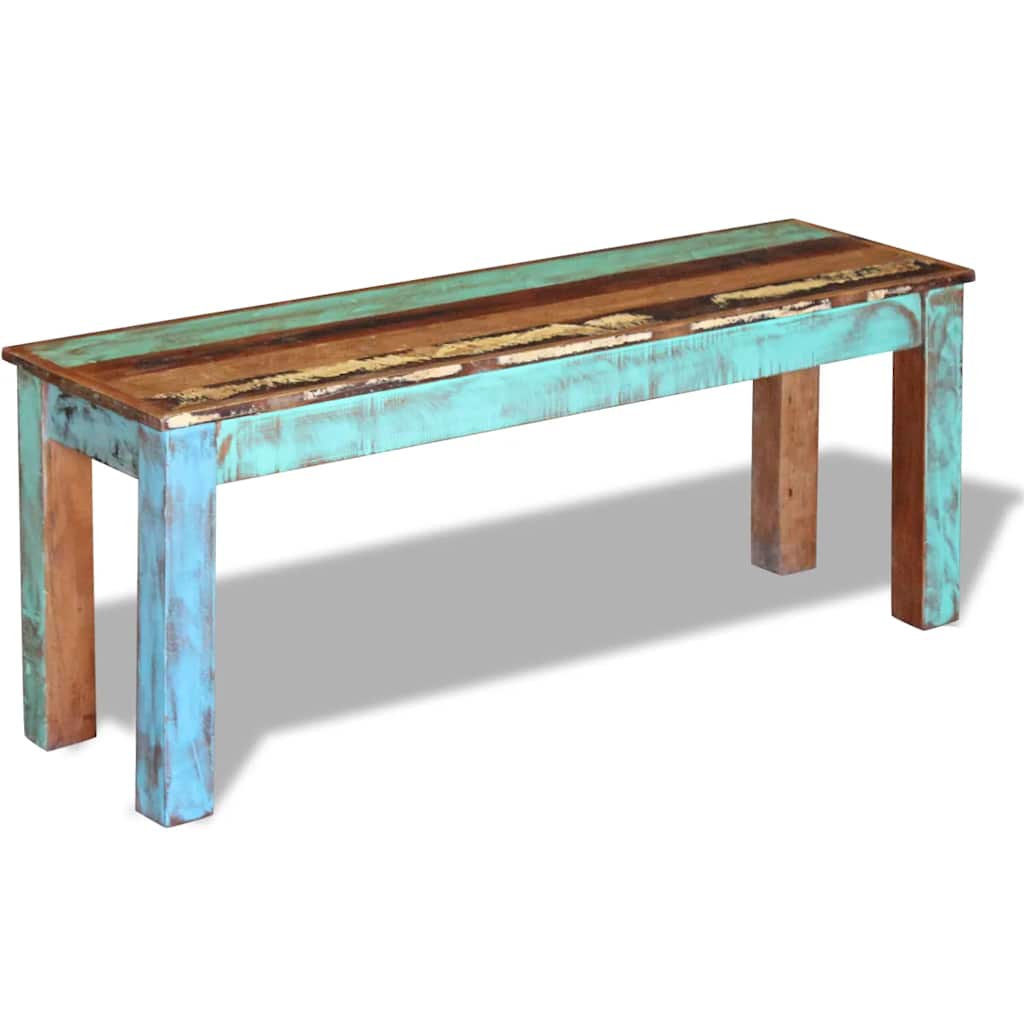 vidaXL Bench | Multicolour | Solid reclaimed wood | Medium | Durable