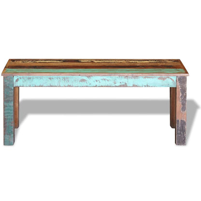 vidaXL Bench | Multicolour | Solid reclaimed wood | Medium | Durable