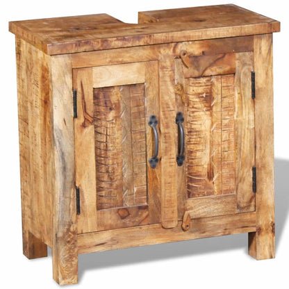 vidaXL Bathroom Furniture Set | Various shades of brown | Solid mango wood