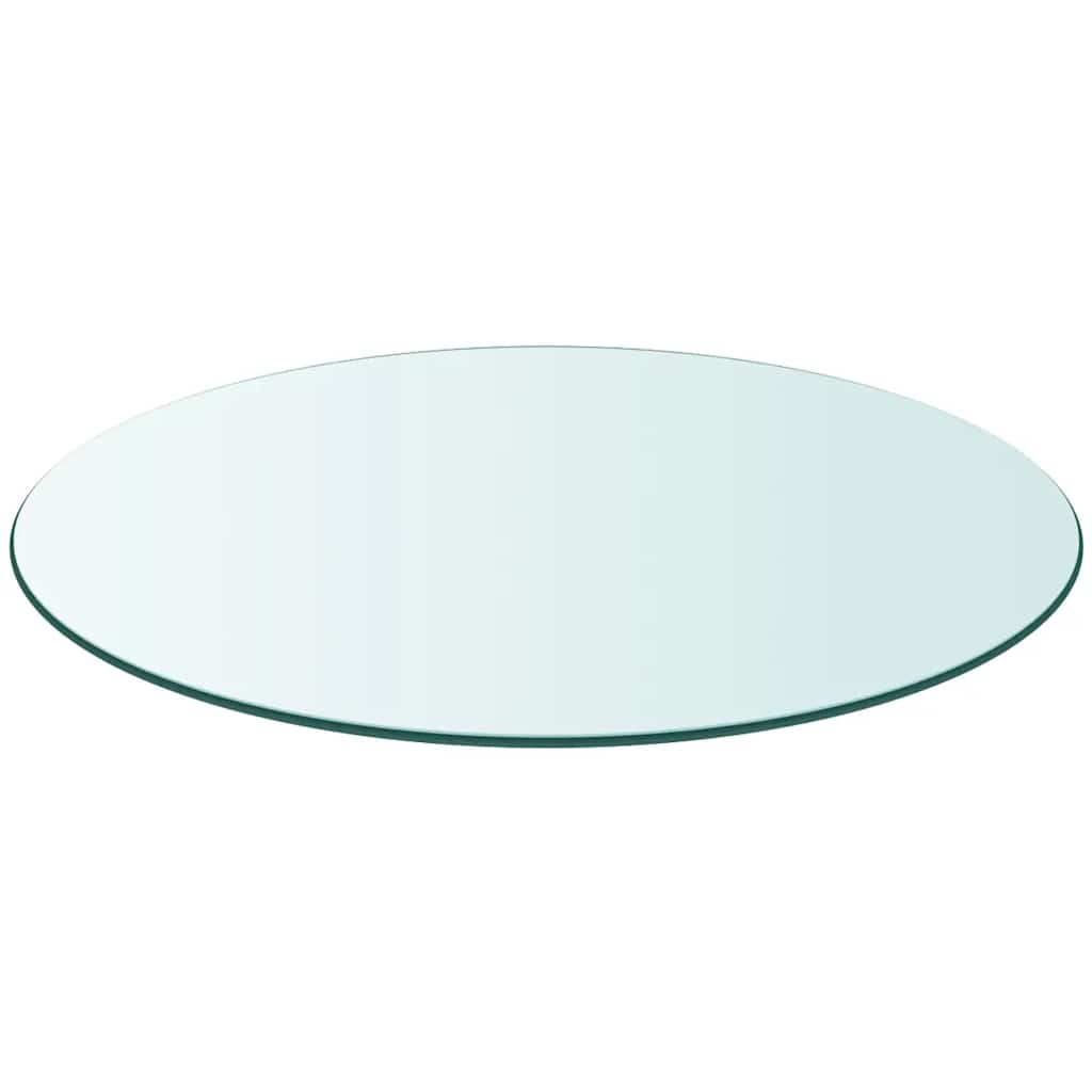 vidaXL Table Top Tempered Glass Round 400 mm