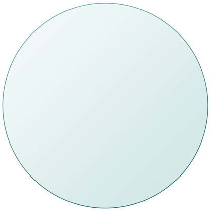 vidaXL Table Top | Transparent | Tempered Glass | 60 cm Diameter | Table Top