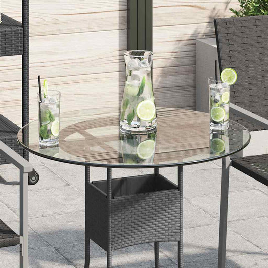 243627 vidaXL Table Top Tempered Glass Round 600 mm