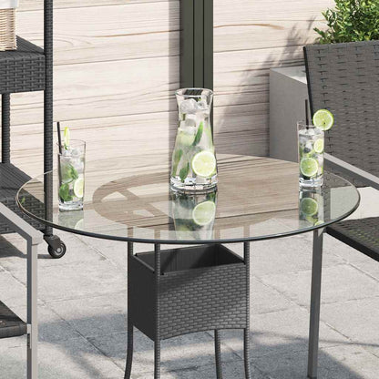 vidaXL Table Top Tempered Glass Round 700 mm
