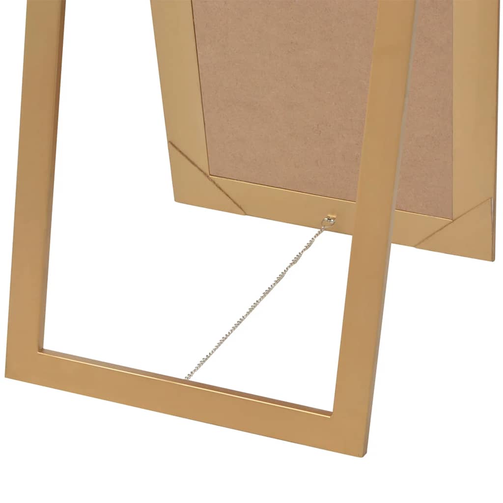 243692 vidaXL Free-Standing Mirror Baroque Style 160x40 cm Gold