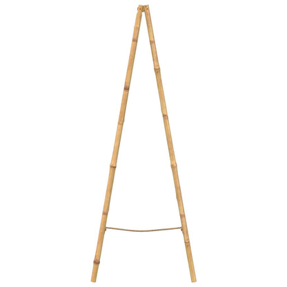 vidaXL Double Towel Ladder with 5 Rungs Bamboo 50x160 cm