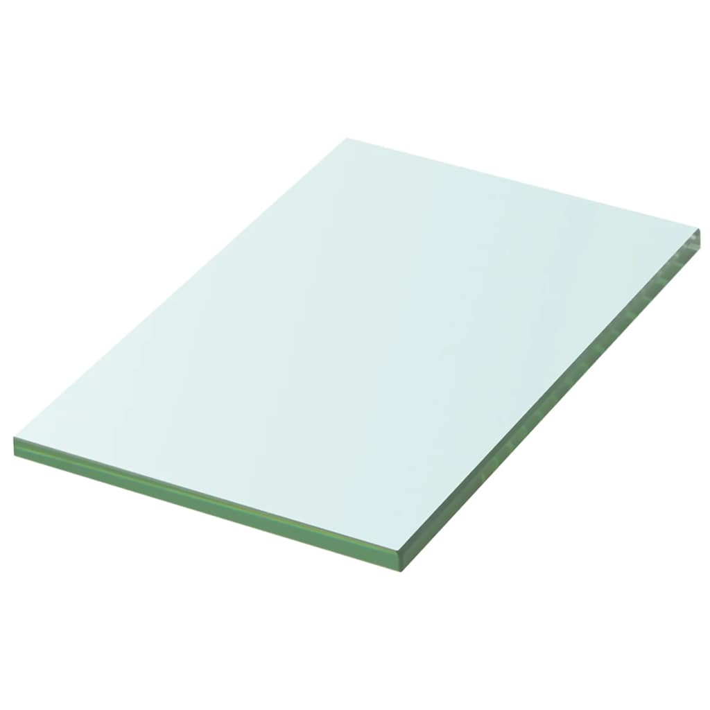 243802 vidaXL Shelf Panel Glass Clear 20x12 cm