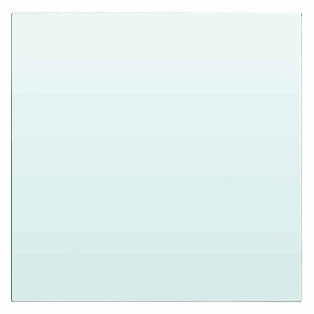 vidaXL Shelf Panel Glass Clear 20x20 cm
