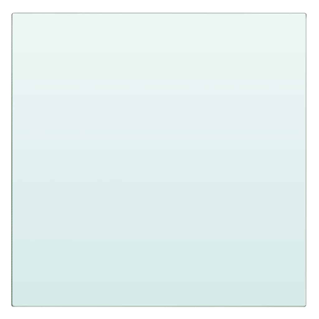 vidaXL Shelf Panel Glass Clear 30x30 cm