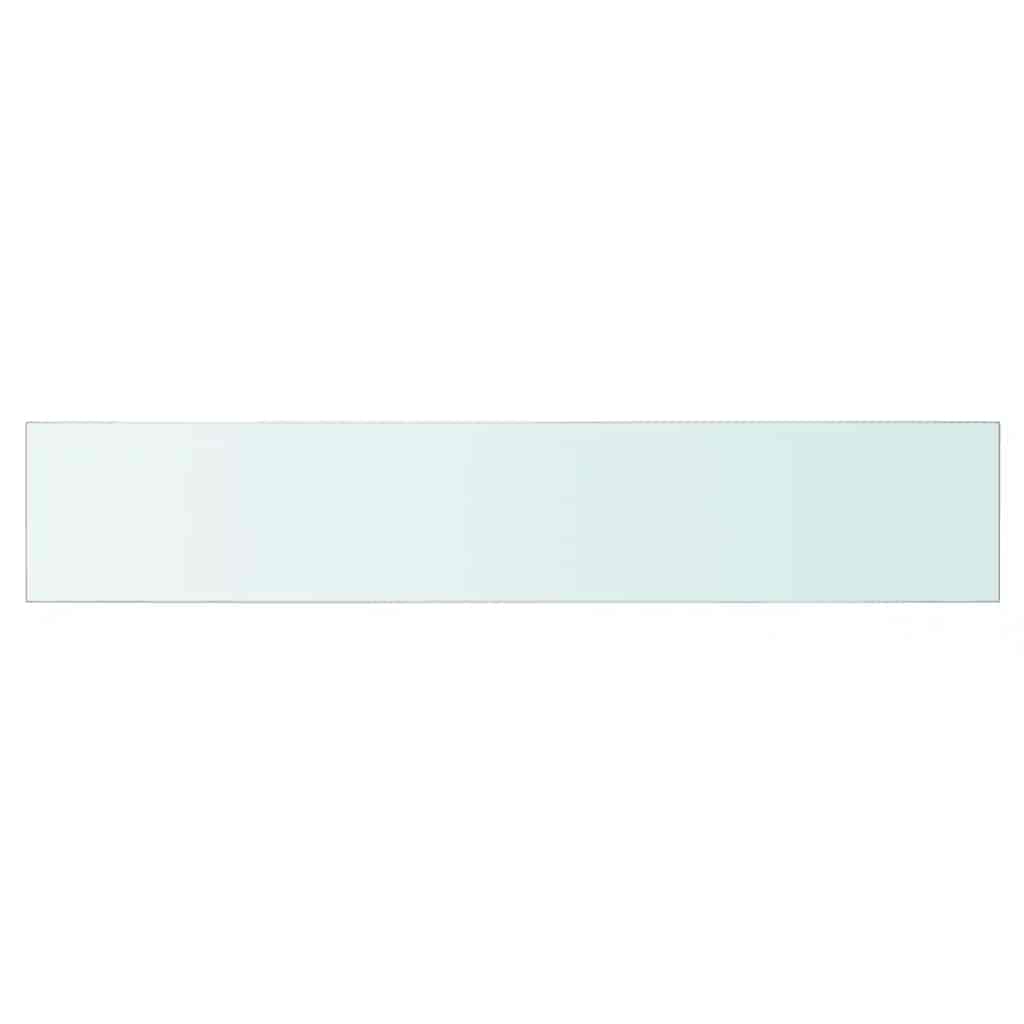 243827 vidaXL Shelf Panel Glass Clear 70x12 cm