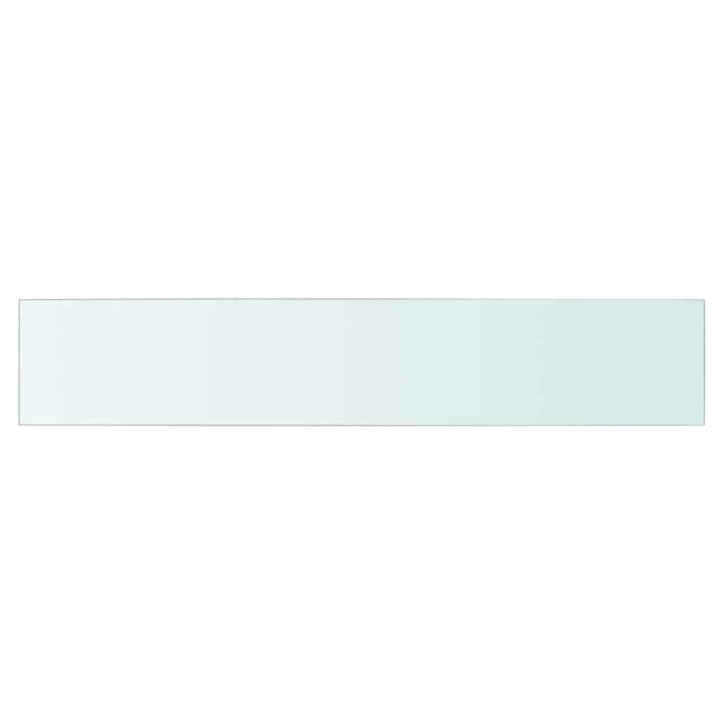 vidaXL Shelf Panel Glass Clear 80x15 cm