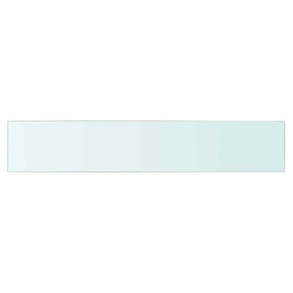 vidaXL Shelf Panel Glass Clear 80x15 cm