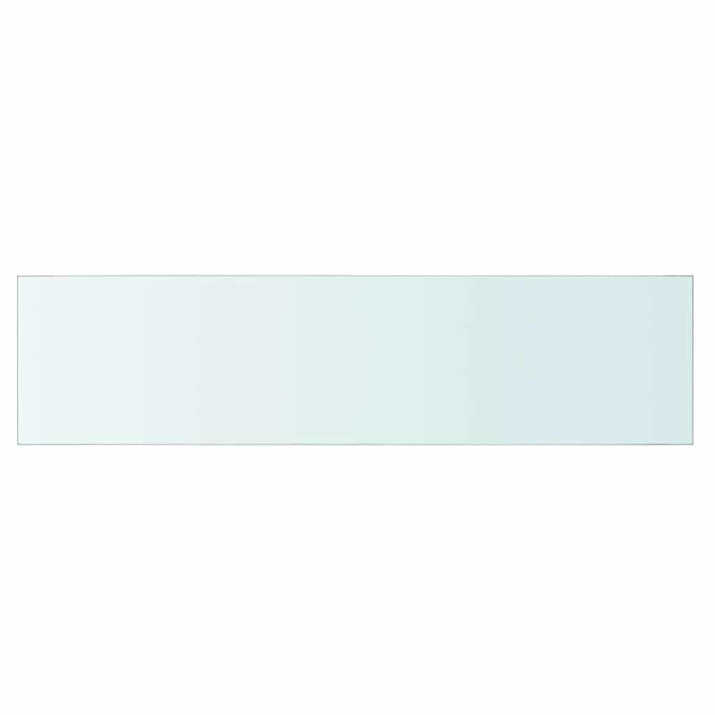 vidaXL Shelf Panel Glass Clear 80x20 cm