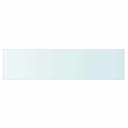 vidaXL Shelf Panel Glass Clear 80x20 cm