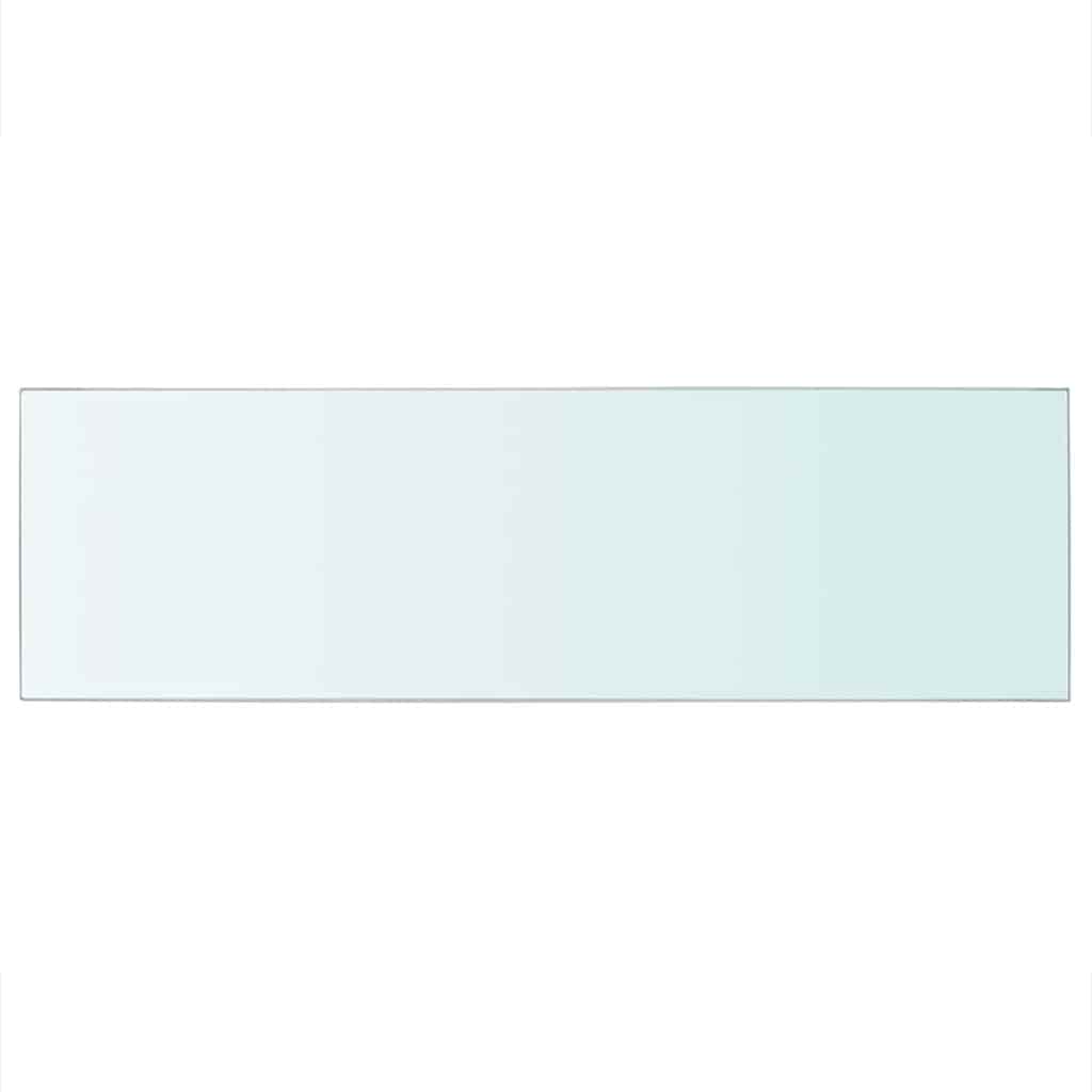 vidaXL Shelf Panel Glass Clear 80x25 cm