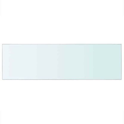vidaXL Shelf Panel Glass Clear 80x25 cm