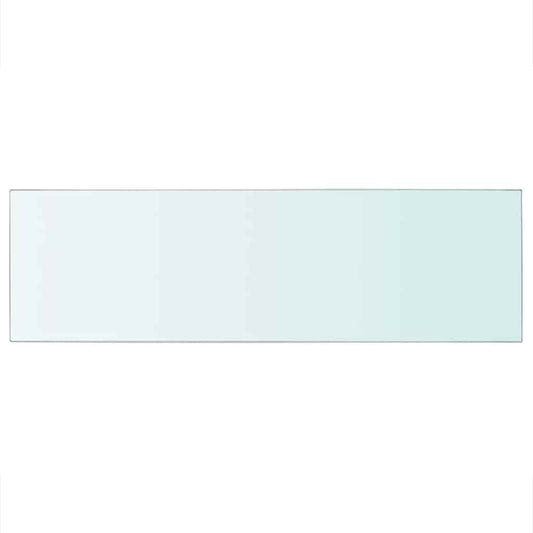 vidaXL Shelf Panel Glass Clear 80x25 cm