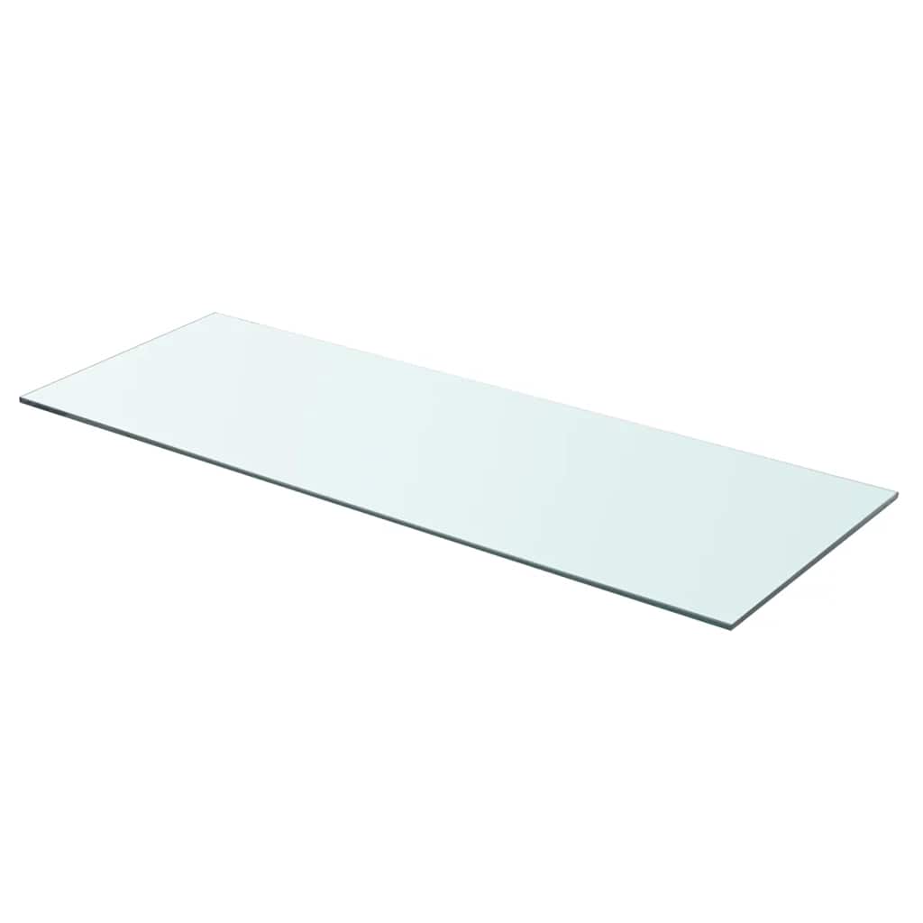 243836 vidaXL Shelf Panel Glass Clear 80x30 cm
