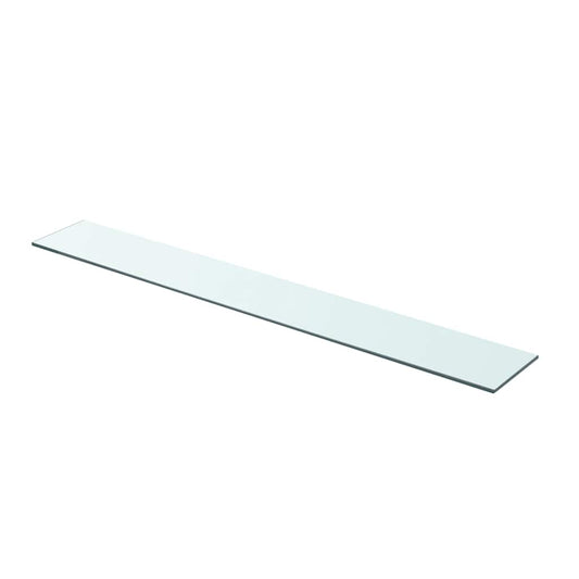 243837 vidaXL Shelf Panel Glass Clear 90x12 cm